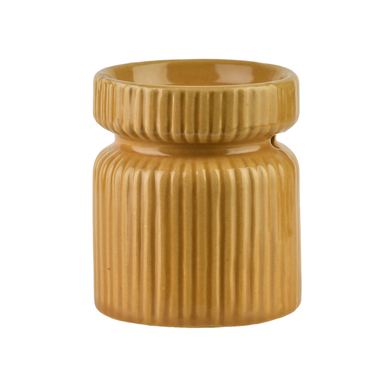Keramički grijač za eterična ulja Mondex Prugasti 6,5x6,5x8 cm medena 1 kom