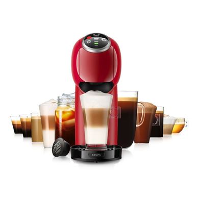 Espressor Krups Cu Capsule NESCAFÉ Dolce Gusto Genio S Plus KP340510 1500W 15 Bari Rezervor de 0.8L Băuturi Calde și Reci Roșu — imaginea 2