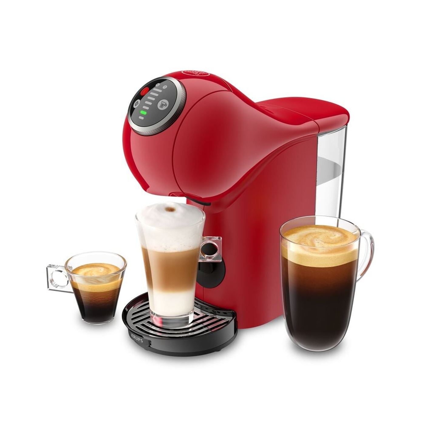 Espressor Krups Cu Capsule NESCAFÉ Dolce Gusto Genio S Plus KP340510 1500W 15 Bari Rezervor de 0.8L Băuturi Calde și Reci Roșu — imaginea 5
