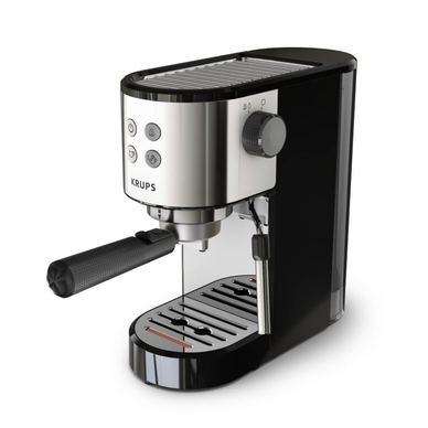 Espressor manual Krups Virtuoso Essential XP441810, sistem ThermoBlock, rezervor apa de 1 L, design compact, presiune de 15 bar