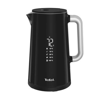 Fierbător Tefal Smart'n Light KO851830, 1800W, ecran digital, capacitate 1.7L, 5 trepte temperatura, baza rotativa, interior ino