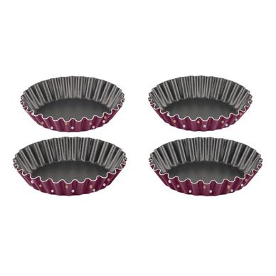 Set 4 forme pentru copt brioșe Tefal PerfectBake J5558102, 11 cm, înveliș antiaderent