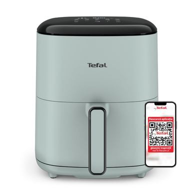 Friteuza cu aer cald Tefal Easy Fry POP EY2454E0, 1500 W, 5 L, - Air fryer cu 10 programe automate, temperatura ajustabilă, inve