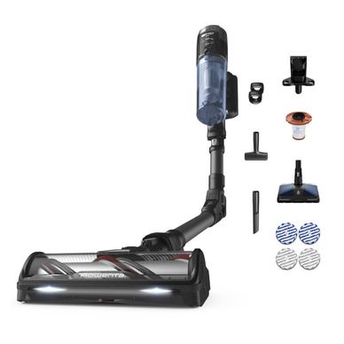 Aspirator Vertical Rowenta X-Force Flex 12.60 NEO RH9LC1WO fără Fir cu Mop 380W 25.9V Autonomie 60min 0.65L Tub Flexibil Albastru/Negru — imaginea 2
