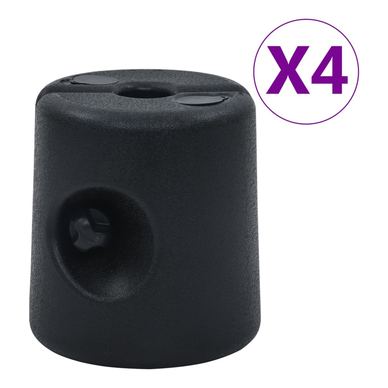 Závaží na altán, 4 ks, černá, PE