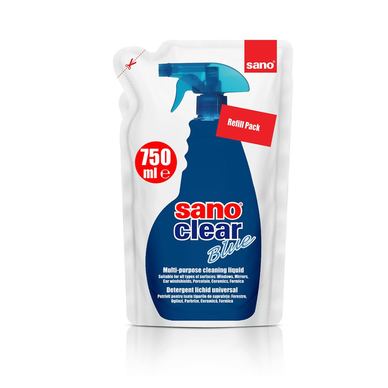 Detergent geam Sano Clear Blue Rezerva 750 ml