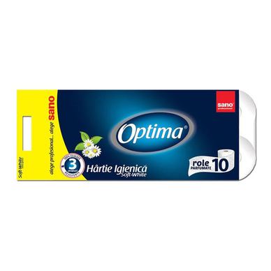 Hartie igienica Sano Optima, 3 straturi, 10 role