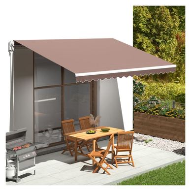 Rezervno platno za tendu, smeđe, 4,5x3,5 m