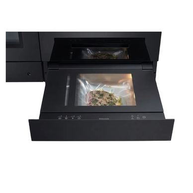 Aparat de vidat premium cu camera tip sertar incorporabil, Barazza, colecție Icon Glass, negru