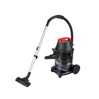 Aspirator umed-uscat Beko VCW41314WI, multifunctional, 1700 W, 21 L, rezervor inox, functie suflare, negru/rosu