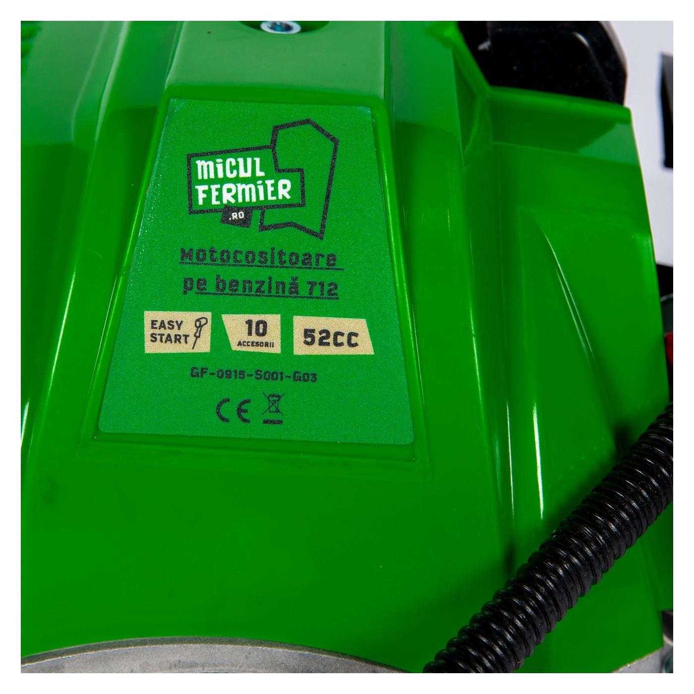Motocositoare micul fermier 4.76cp, 52cc, benzina, 2T, pornire rapida, 10 accesorii, tija 28mm - 7