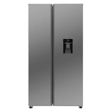 Frigider side by side cu dozator de apa, Bomann, 439 litri, inox