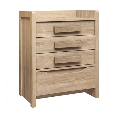 Comoda Playroom cu sertare, 63x40x80cm, nuanta sonoma