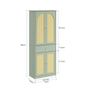 SoBuy Predsoba z ratanom, zelena, 70x34x180 cm, FSB107-GR (2 kosa.) thumbnail 3