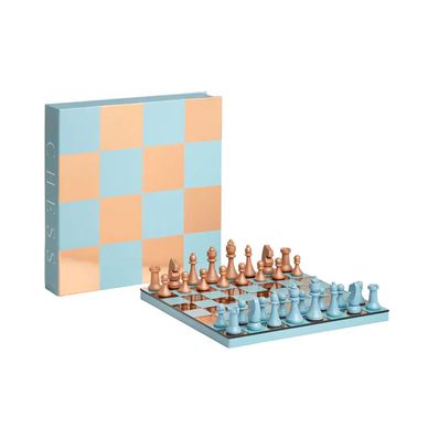 Šahovnica Printworks, Chess Mirror, plava/bakar
