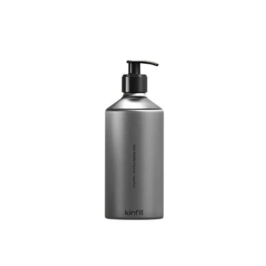 Újratölthető alumínium adagolószerkezetes tartály, Kinfill, Charcoal, 500 ml