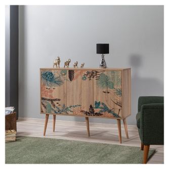 Consolă Mega - Console 5, Stejar Sonoma, 90x60x120 cm