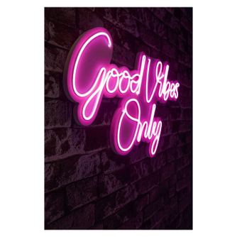 Lampa Neon Good Vibes Only 2, 37x62 cm - Roz