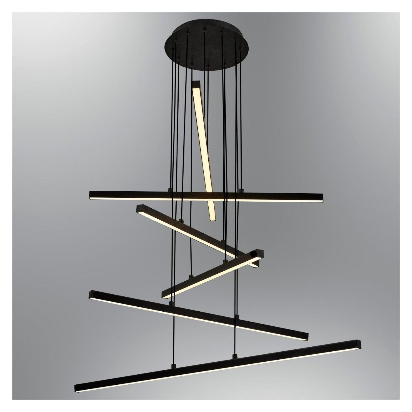 Lustra L1245 Chandelier, Negru, 90x90x120 cm