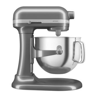 Állványos mixer KitchenAid Artisan 5KSM70SHXEMS Medallion silver, 375 W, 6,6 L, 11 sebesség, 67 érintési pont, tál emelése, Fold