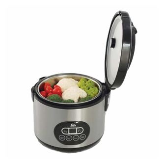 Rizfőző és gőzölő készülék, Solis, Rice Cooker DUO, 1,2 liter, 500 W, rozsdamentes acél