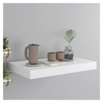 Zidna polica, bijela, 40x23x3,8 cm, MDF