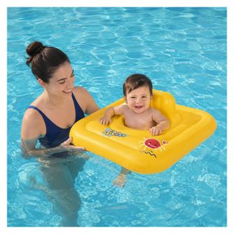Colac Gonflabil Bestway Pentru Bebelusi, 1-2 Ani, Model Patrat 76x76cm