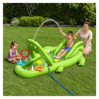 Centru De Joaca Gonflabil Bestway, Model Aligator, 2 ani+, 234x163x87cm