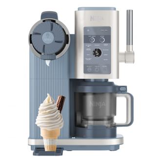 Ninja CREAMi Scoop & Swirl™ NC702EU Fagylaltkészítő, 800W, 13 program, 3 sebességű fogantyú tölcsérekhez, CreamiFit, Creami