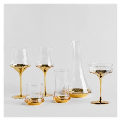 Pahar pentru vin HELENA Auriu 450 ml