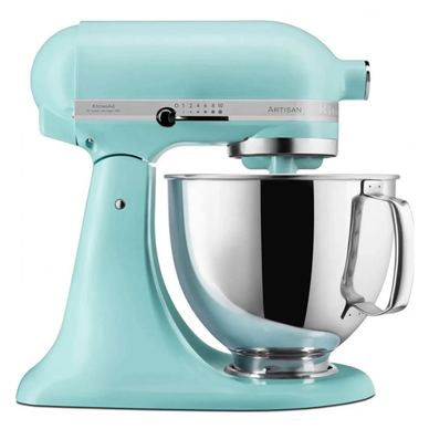 Планетарен миксер KitchenAid Artisan Elegance 5KSM125EMI Mineral water, 300W, 4.8 л, Direct drive, 10 скорости, Тюркоаз