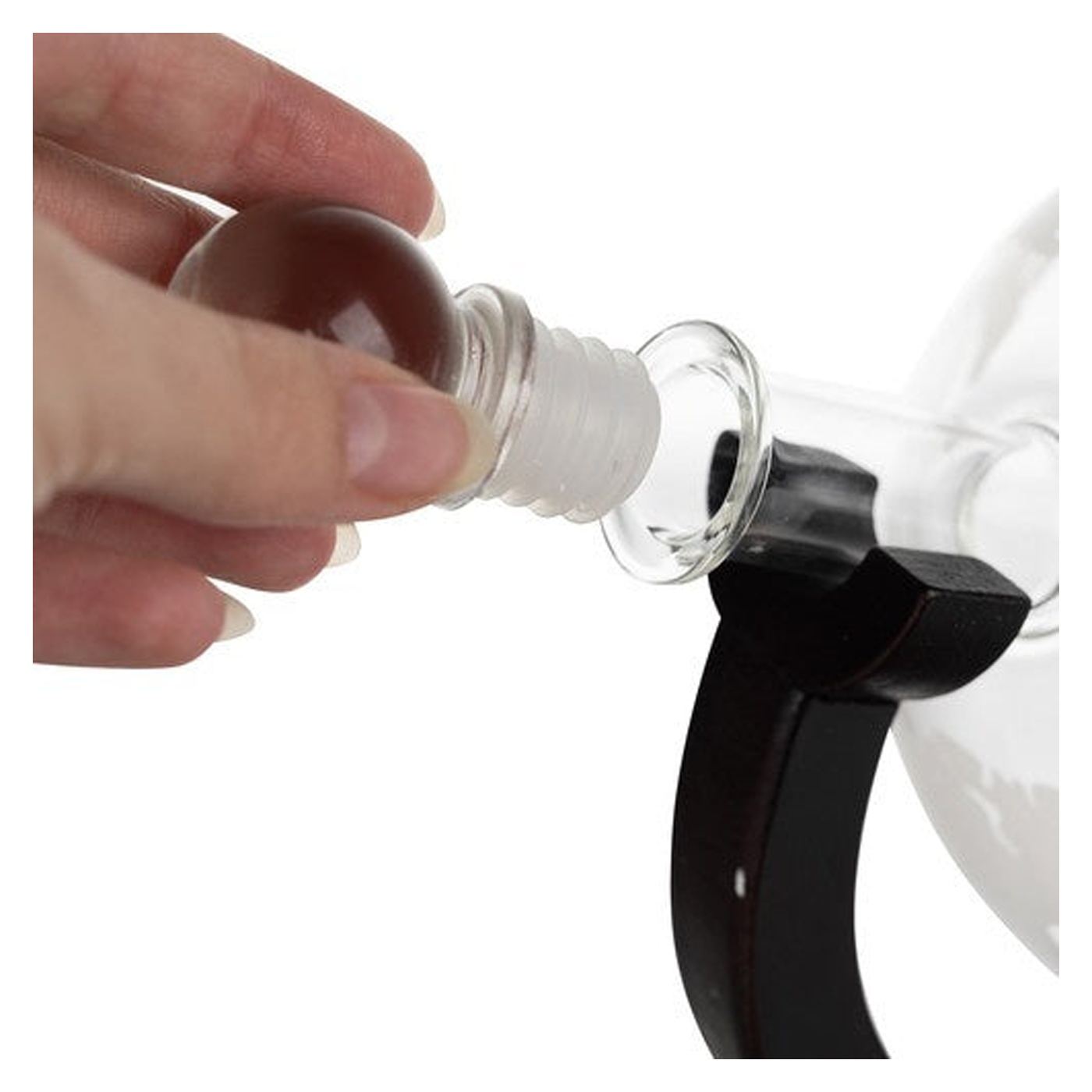 Set pahare si decantor pentru Whisky Malatec, 2 pahare 250 ml, decantor 850 ml, sticla transparenta, stil modern - 11