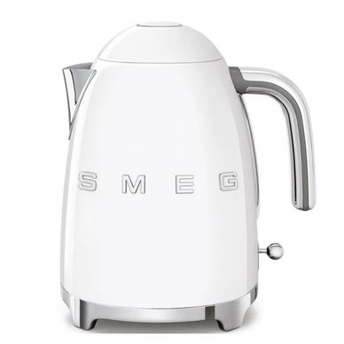 Fierbător electric Smeg KLF03WHEU, 2400W, 1,7 l, oțel inoxidabil, filtru lavabil, automat. aproape alb