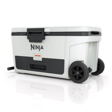 Хладилна кутия Ninja FrostVault FB265EUUKWH, 61.5 л, Пасивна, 97 кена, Поддържа лед до 6 дни, Сухо отделение, Колела, Бял