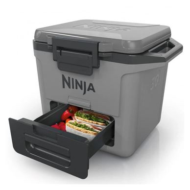 Хладилна кутия Ninja FrostVault FB131EUGY, 28 л, Пасивна, 48 кена, Поддържа лед до 5 дни, Сухо отделение, Сив