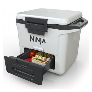 Хладилна кутия Ninja FrostVault FB131EUWH, 28 л, Пасивна, 48 кена, Поддържа лед до 5 дни, Сухо отделение, Бял