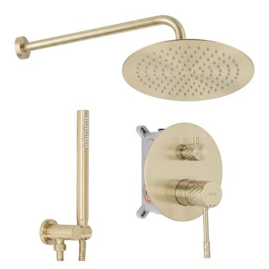 Vgradni Tuš Komplet Rea Lungo Diamond + Box Podtynkowy Naravni, 25X25X22,5Cm