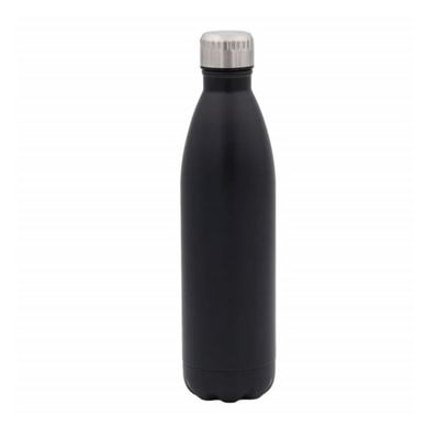 Sticla termos metalica Pufo Clasic pentru bauturi, izoterm, 750 ml, negru