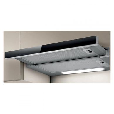 Hota de încorporat Elica Elite 14 Lux GRVT 60, 121 W, 60 cm, Clasa D, 304 m3/h, iluminare LED, Gri/Negru