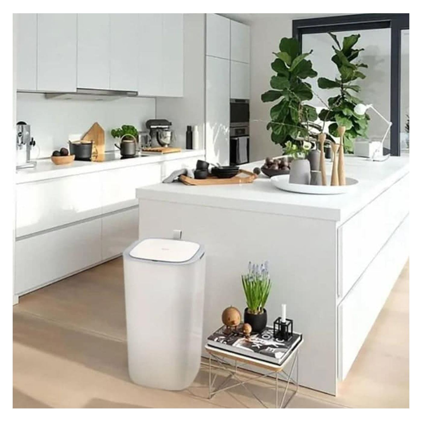 Cos de gunoi cu senzor, eko - morandi smart, 30 l, alb - 2