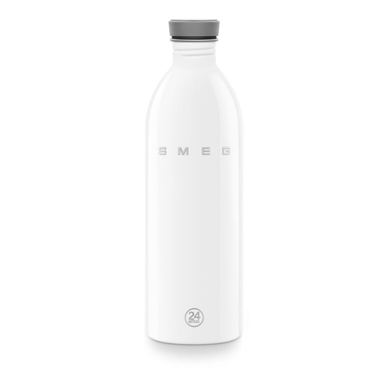 Sticlă Smeg Urban WBF02WH, 1 L, închidere ermetică, fără BPA, oțel inoxidabil, alb