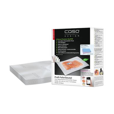 Set de 50 de pungi pentru vidat, caso germany - 01219, 20x30 cm 