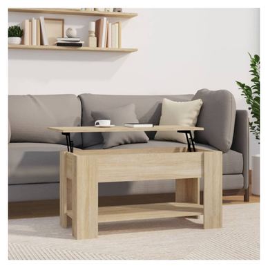 Klub stol, sonoma hrast, 101x49x52 cm, konstruirano drvo