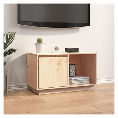TV stolek, 74x35x44 cm, masivní borovicové dřevo