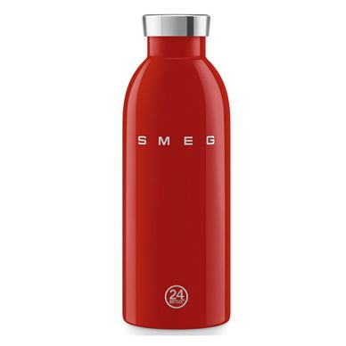 Sticlă termică Smeg Clima 50's Style WBF01RD, 500 ml, închidere ermetică, cu pereți dubli, oțel inoxidabil 18/8, roșu