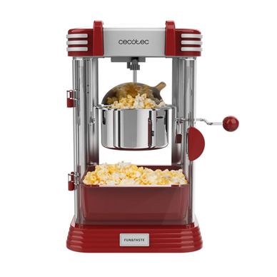 Aparat pentru popcorn retro, Cecotec, Fun&Taste P`Corn Classic, rosu