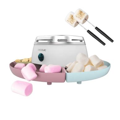 Aparat de desert, Cecotec, Fun&Sugar Marshmallow, 2 persoane, alb