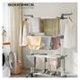 Uscator de rufe cu roti, Songmics, Tower Dryer, 4 niveluri, alb thumbnail 2
