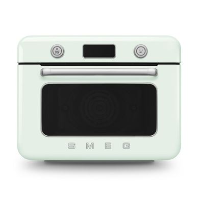Μικροφούρνος με συνδυασμένο ατμό Smeg COF01PGEU, 1800 W, 10 λειτουργίες, οθόνη LCD, 40-230C, παστέλ πράσινο