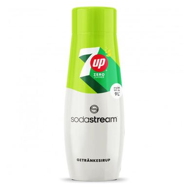 Sirop concentrat SodaStream 7 Up Diet, 440 ml, până la 9 L, fără alergeni și OMG, alb/verde